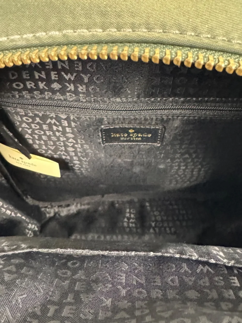 Kate Spade Olive Green Wilson Road Small Bradley Nylon Backpack